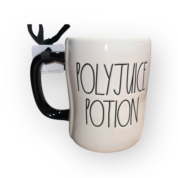 Rae Dunn Harry Potter POLYJUICE POTION Double Sided Mug With Cauldron NEW - Picture 3 of 5